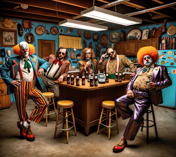 Beer Guzzling Circus Clowns