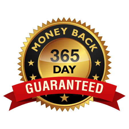 365-Day Money Back Guarantee Seal